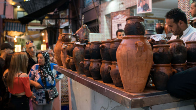 tajine marocain, Les jardins de la médina